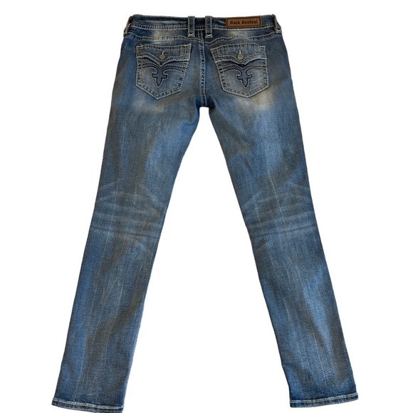 Rock Revival Julee Boot Stretch Jean Women's 29 Skinny - Picture 3 of 13